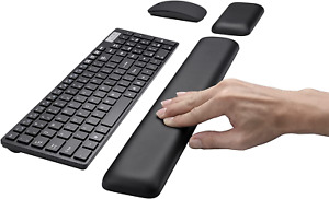 Leather-Gel Keyboard Wrist Rest and Mouse Wrist Rest Set, Ergonomic Wrist Suppor