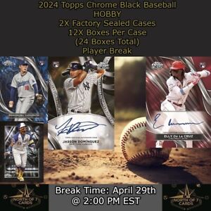 Matt McLain 2024 Topps Chrome Black Baseball Hobby 2X Case Player BREAK #11