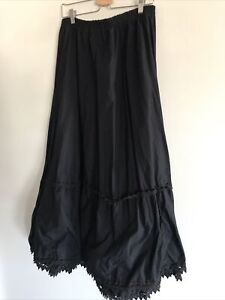Scully Women's XL Black Prairie Western Re-Enactment Cottage Homestead Skirt