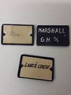 VERY RARE WWII USN USS Lang NAVY NAME PLATES CARD HOLDER PIN LOT WW2