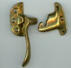 Left Handed Ice Box or Hoosier Latch in Solid Brass for Antique Oak Refrigerator