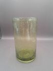 New ListingArtland Iris Highball 17-Ounce Green Seeded Handblown Glass Cup EUC