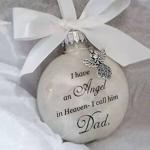 Clear Feather Ball Memory Bauble Christmas Tree Ornament Xmas Gift Angel Decor