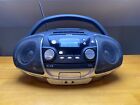 RCA Boombox Am/Fm Cassette/CD Player AC and Battery RCD175-A Tested WORKS