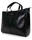BADGLEY MISCHKA Julia Faux Leather Tote Weekender Travel Bag BLACK