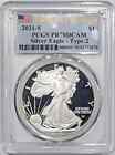 2021 S Proof Silver Eagle PCGS PR-70 DCAM Type 2 First Day of Issue