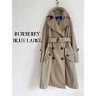 Woman's Burberry Blue Label Trench coat with Belt Beige Asian fit 36 US size XS.
