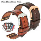 18mm 20mm 22mm 24mm Genuine Leather Watch Band Strap Quick Release Wrist Band
