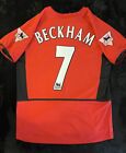 David Beckham #7 2002/2003 Medium Home Retro Jersey Soccer Football M