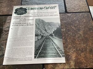 1934 The Dotsero Cut-Off, Denver & Rio Grande Western Railroad Brochure