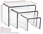 T'z Tagz Low-Cost Economy Acrylic Risers Small Display Stands Brand New Set of 3
