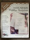 Printable High Quality Wedding Invitations from your PC Printer   NEW