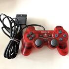 PS2 Controller DualShock 2 Analog Controller Crimson Red Red PlayStation 2 Used