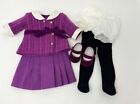 NEW American Girl Doll Rebecca Rubin Purple Meet Shoes Outfit  18in Doll