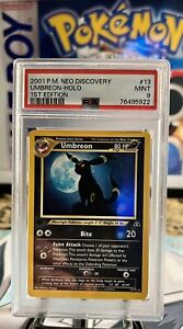 Pokémon Umbreon Neo Discovery 1st Edition  Holo  #13 PSA 9 Mint 2001 Moonbreon