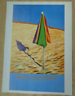 David Hockney Poster Los Angeles Museum of Art Retrospective Beach Umbrella Sand