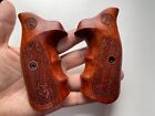 Premium handgun Wood Grips for  S&W J Frame Square Butt Grip art wood grips