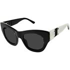 L.A.M.B. Women Sunglasses LA 531 Black/Bone Cat Eye 100%UV 51-21-135