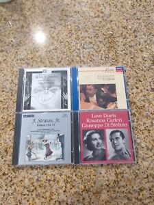 4 Classic Opera CDs Lot 10 Roses from South Strauss JR Slovak Carteri Di Stefano