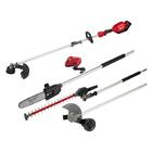 Milwaukee String Trimmer 18V Cordless w/ Pole Saw + Hedge + Edger Attachment