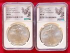 2021 Silver Eagle T1 T2 Set NGC MS70 First and Last Day of Production (072)