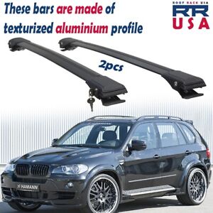 For BMW X5 E70 2007-2013 Cross Bars Roof Rack texturized profile 2pcs