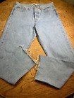 Levi's Woman’s Sz 30 Light Blue Wedgie Fit Button Fly Raw Hem Jeans Retail $98