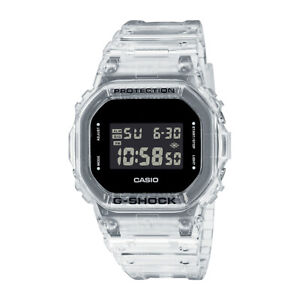 Casio G-SHOCK DW5600SKE-7 Square Transparent Resin Grey Digital 200m Men's Watch