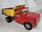 Tonka Vintage Red & Yellow Dump Truck Pressed Steel Toy