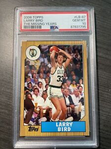 Larry Bird 2006 Topps The Missing Years PSA 10 Celtics Low Pop #LB-87