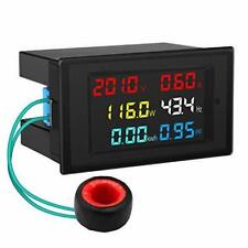 AC Display Meter DROK 80-300V 100A Voltage Current Frequency Watts