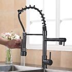 Spring Kitchen Sink Faucet Pull Down Sprayer Swivel Single Handle Mixer Tap