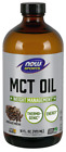 NOW Foods Chocolate Mocha MCT oil 16oz Coconut Oil Essential Fatty Acids 03/25EX