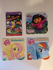 Dora The Explorer And My Little Pony Book Lot(4)  SEE Photos