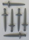 Playmobil Weapons   6 x Silver Swords  Samurai/Knights/Roman/Pirates  New