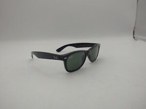 Ray-Ban New Wayfarer Black /G-15 Green 55 mm Sunglasses RB2132 622 55 -18