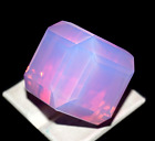 91 Ct Natural Pink Opal Cube Cut Welo Australian Untreated Gemstone