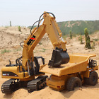 1/14 Remote Control Excavator 15 Channel RC Digger Construction Vehicle Truck US