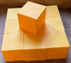 Math Manipulative : Base Ten Blocks 1000 Cube yellow Plastic lot of (10)