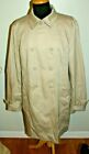 Coach Tan Cotton Blend Women Collared Double Breasted Trench Mid Coat Size L