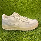 Nike Air Force 1 Low Womens Size 8 White Athletic Shoes Sneakers 314192-117