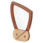 Professional Lyre Harp 16 String Rosewood comes Bag & Extra Strings by Muzikkon