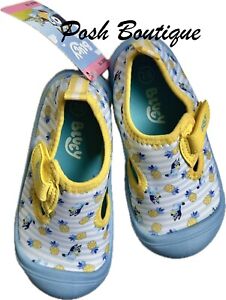 BLUEY Water Shoes Swim Sandals Girls Bingo Dog Disney 7 8 Toddler  Summer NWT