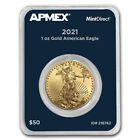 2021 1 oz American Gold Eagle (Type 1) (MintDirect® Single)