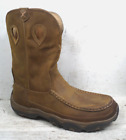 Twisted X Mens Saddle Hiker Soft Moc Toe Work Western Boots MHKB002 size 11 W