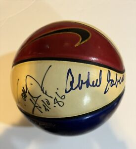 Nike Autograph Basketball Kareem Abdul Jabbar HOF George Gervin Multi Signed