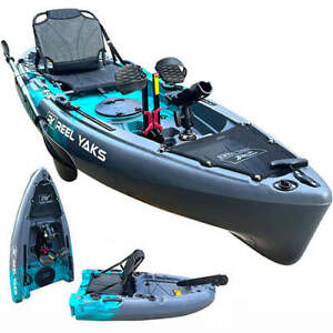 9.5ft Raptor Modular Fin Drive Pedal Fishing Kayak | 350lbs Capacity | 2 Piece