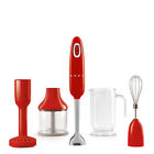 SMEG HBF22 Hand Blender with Attachments - Red