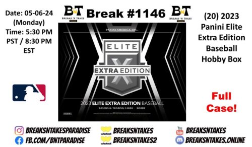 New ListingWASHINGTON NATIONALS 2023 Elite Extra Edition Baseball CASE 20 BOX Break #1146