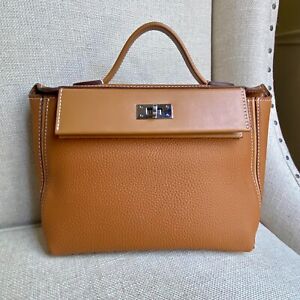Handmade leather 24/24 mini Bag, Women mini Should or crossbody bag